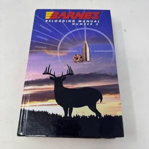 Barnes Reloading Manual Number 3 Hardcover 2001 Edition Bullet Loading Guide